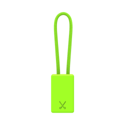 PHILO Lightning MFI Charging Cable Keychain for Apple Device - Neon Green