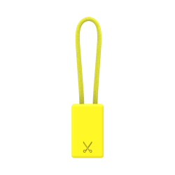 PHILO Lightning MFI Charging Cable Keychain for Apple Device - Yellow