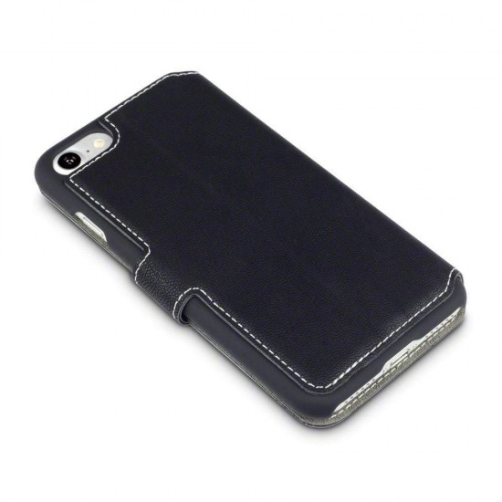 Terrapin Apple iPhone 7/8 & SE (2020) Slim Faux Leather Wallet Case - Black