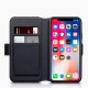 Terrapin Apple iPhone X/XS Ultra Slim Genuine Leather Wallet Case - Black