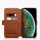 Terrapin Apple iPhone XS Max Ultra Slim Genuine Leather Wallet Case - Cognac