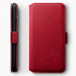 Terrapin Apple iPhone XS Max Ultra Slim Genuine Leather Wallet Case - Red