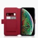 Terrapin Apple iPhone XS Max Ultra Slim Genuine Leather Wallet Case - Red