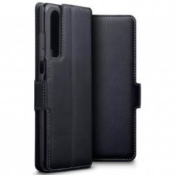 Terrapin Huawei P30 Ultra Slim Genuine Leather Wallet Case - Black