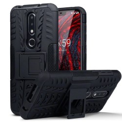 Terrapin Nokia 6.1 Plus Rugged Shockproof Tough Case - Black