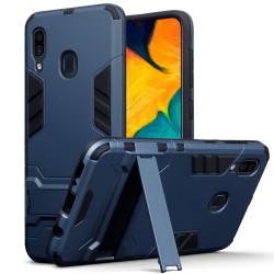 Terrapin Samsung Galaxy A30 Dual Layer Shock Resistant Armour Case + Stand - Blu