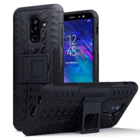 Terrapin Samsung Galaxy A6 Plus 2018 Rugged Shockproof Tough Case - Full Black