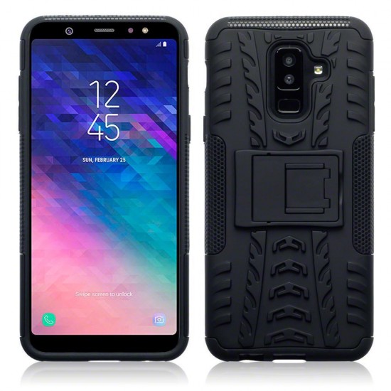 Terrapin Samsung Galaxy A6 Plus 2018 Rugged Shockproof Tough Case - Full Black