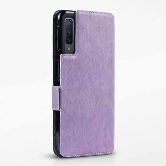 Terrapin Samsung Galaxy A7 2018 Ultra Slim PU Leather  Wallet Case - Purple