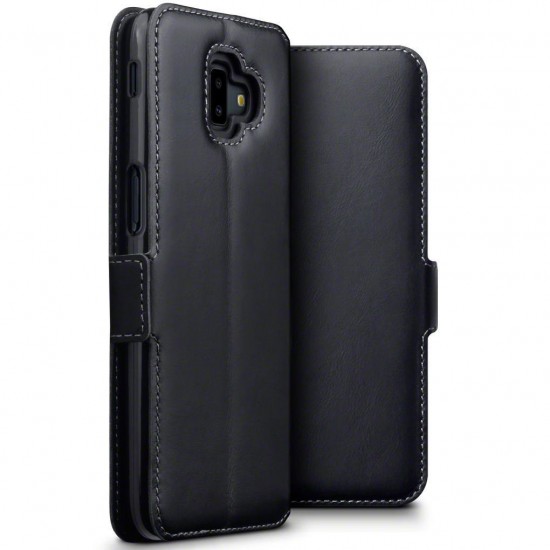 Terrapin Samsung Galaxy J6 Plus 2018 Ultra Slim Genuine Leather  Wallet Case - B