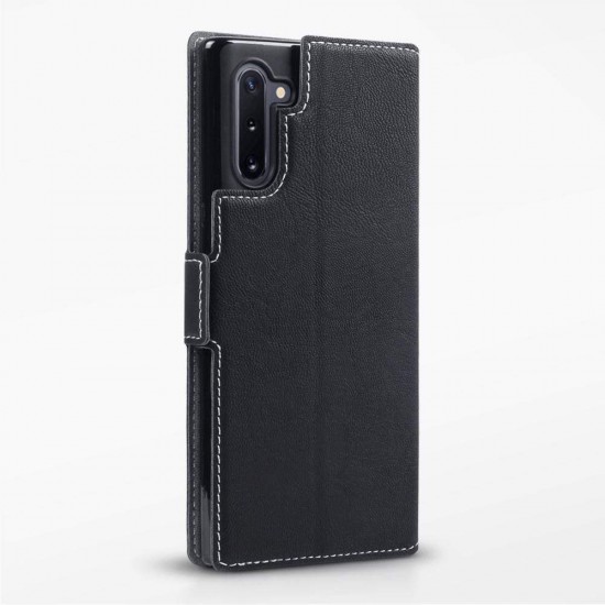 Terrapin Samsung Galaxy Note 10 Low Profile PU Leather Wallet Case - Black