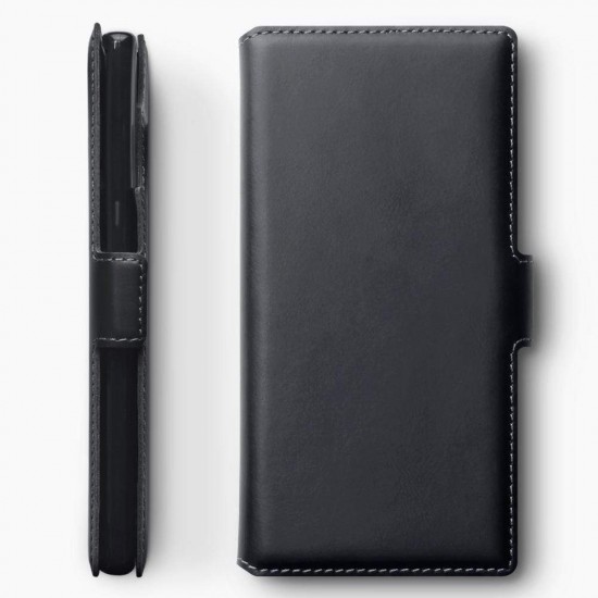 Terrapin Samsung Galaxy Note 10 Ultra Slim Genuine Leather Wallet Case - Black