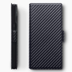 Terrapin Samsung Galaxy Note 10 Ultra Slim PU Leather Wallet Case - Black Carbon