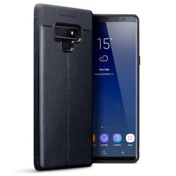 Terrapin Samsung Galaxy Note 9 Leather Design Slim Gel Case - Black