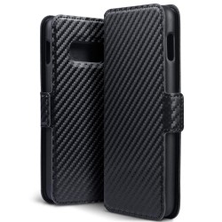 Terrapin Samsung Galaxy S10e Ultra Slim PU Leather Wallet Case - Black Carbon