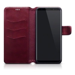 Terrapin Samsung Galaxy S8 Plus Faux Leather Wallet Case + Stand Function - Red 