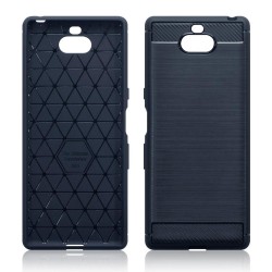 Terrapin Sony Xperia 10 Carbon Fibre Design Slim Gel Case - Blue