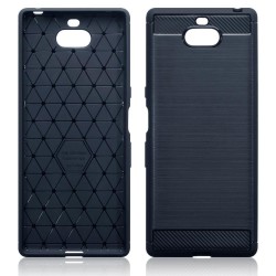 Terrapin Sony Xperia 10 Plus Carbon Fibre Design Slim Gel Case - Blue