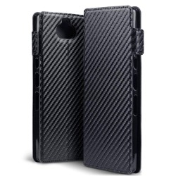 Terrapin Sony Xperia 10 Plus Ultra Slim PU Leather  Wallet Case - Black Carbon T