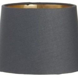 RV Astley Charcoal Shade With Gold Lining 15cm clip