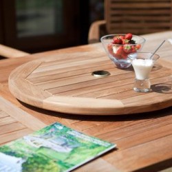 HI-Teak 50cm Teak Lazy Susan