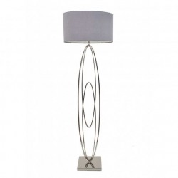 RV Astley Oval Rings Nickel Floor Lamp