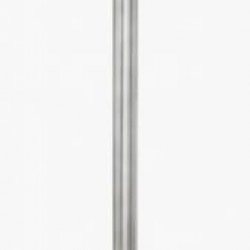 Diamante Nickel Candlestick Floor Lamp With Grey Sparkle Shade