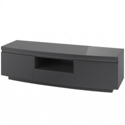 Fairmont Florence Grey High Gloss Entertainment Unit With LED 