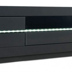 Fairmont Monte Carlo Grey High Gloss Entertainment Unit With LED