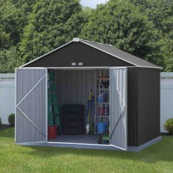 Rowlinson 10x8 Grey Metal Ezee Shed