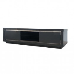 Fairmont Sardinia Grey High Gloss Entertainment Unit With LED