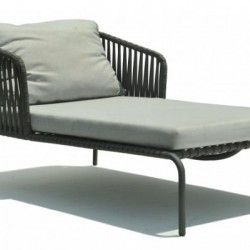 Skyline Milano Grey Strap Chaise