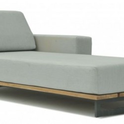 Skyline Ona Dark Grey Poly Strap Left Chaise