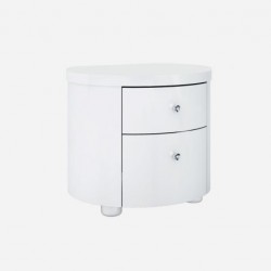 Vicky White High Gloss Night Stand 